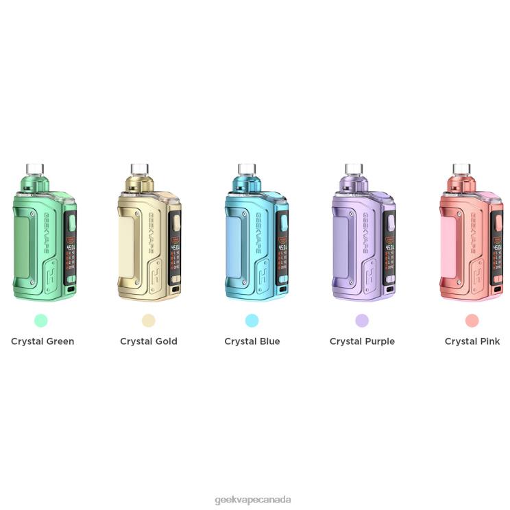 Crystal Blue - GEEKVAPE Canada H45 (Aegis Hero 2) Pod Mod Kit Crystal Edition PZ46T142 GeekVape